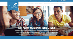 Desktop Screenshot of disciplinedmindstutoring.com